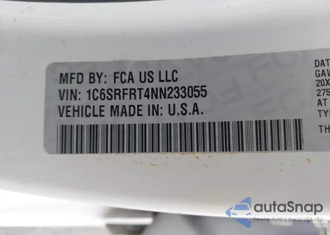 2022 Ram 1500 Laramie 4X4 6'4 Box from USA, damaged, VIN 1C6SRFRT4NN233055